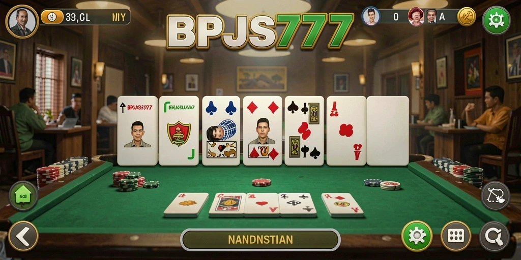 Skrinsut gameplay Domino yang menarik dan seru di BPJS777.