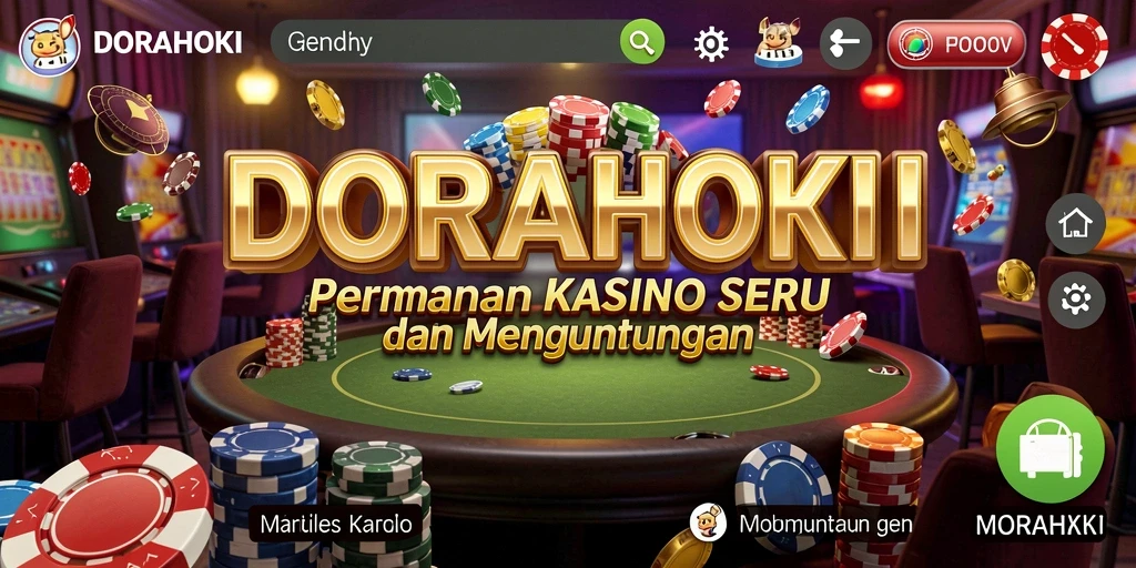 Screenshot DORAHOKI menampilkan momen seru dalam permainan Kasino.