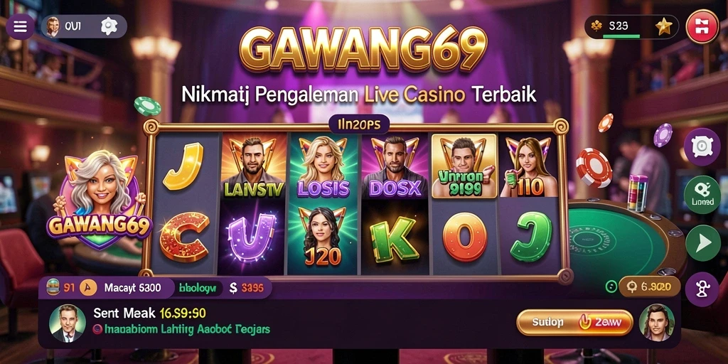 Tampilan gameplay GAWANG69 yang menarik di Live Casino.