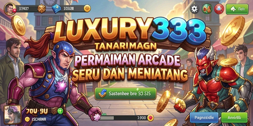 Screenshot LUXURY333 yang menunjukkan aksi seru dalam permainan Arcade.