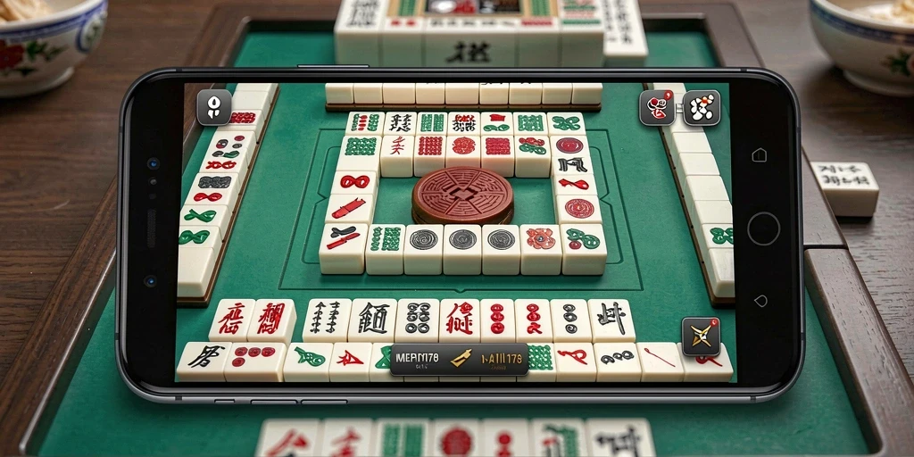 Screenshot gameplay seru MERPATI178 menampilkan aksi Mahjong yang menegangkan.