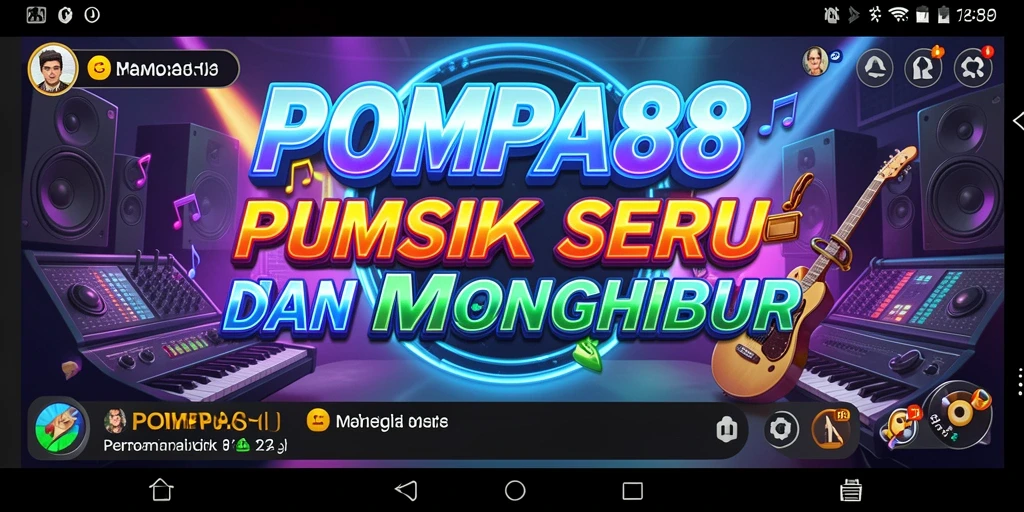 Screenshot POMPA88 menampilkan gameplay seru dengan alunan musik yang menarik.