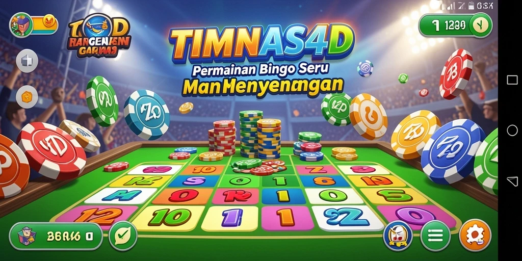 Tampilan gameplay seru dari TIMNAS4D saat bermain Bingo.