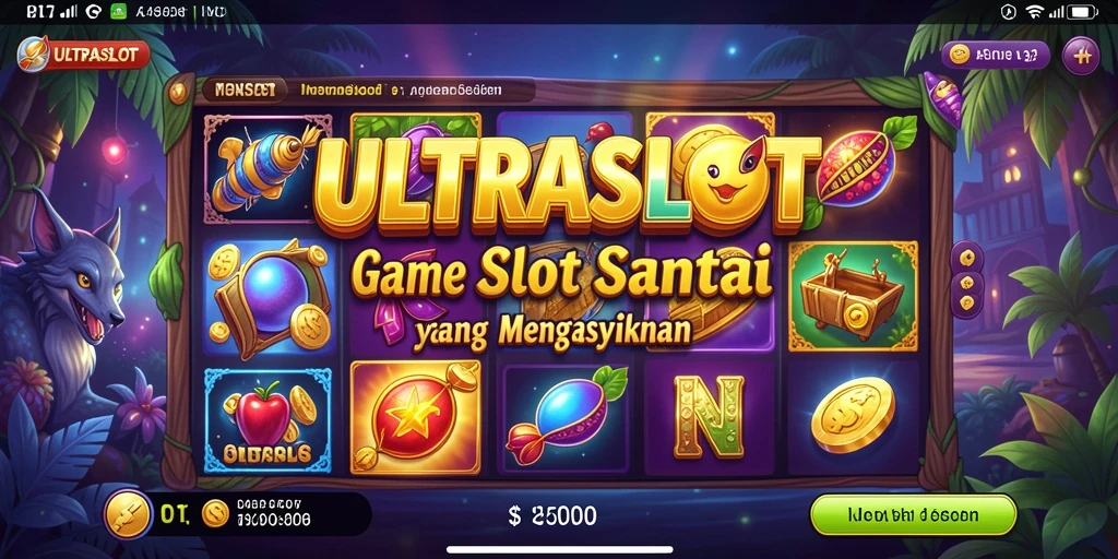 Tampilan gameplay ULTRASLOT yang menghibur dan bersenang-senang.